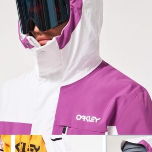Oakley Purple and White Ski Jacket